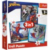 Puzzle Trefl 3in1 Disney Marvel Spiderman, Joc Educativ, Copii si Adulti, Calitate Premium