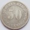 323 Germania 50 pfennig 1875 Wilhelm I (type 1 - large shield) km 6 argint