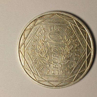 Moneda 10 euro 2012 Franta Argint foto