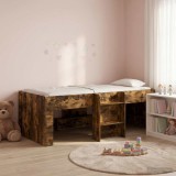 Cumpara ieftin Cadru de Pat Inalt pentru Copii Stejar fumuriu 90 x 200 cm