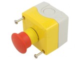 Casetă de Comandă Harmony XB5 cu 1 Buton Ciupercă IP66