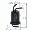 Filtru combustibil AUDI A4 Cabriolet (8H7, B6, 8HE, B7) (2002 - 2009) BOSCH F 026 403 012