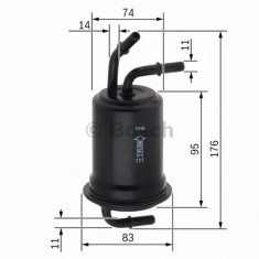 Filtru combustibil AUDI A6 Allroad (4FH, C6) (2006 - 2011) BOSCH F 026 403 012