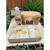 Cumpara ieftin Trusou Botez cu 7 Piese + Cutie Catifea + Lumanare - Bej - TB912