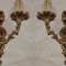 Superba pereche de aplice din bronz masiv in stilul Rococo