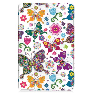 Husa tableta compatibila samsung galaxy tab a9 plus, foldpro cu microfibra, auto sleep/wake, butterfly foto
