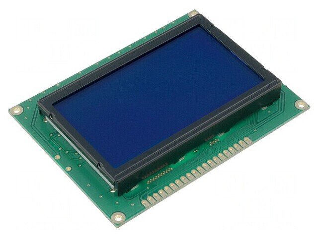 Ecran LCD Grafic 128x64 STN Negative Albastru 93x70x13,6mm