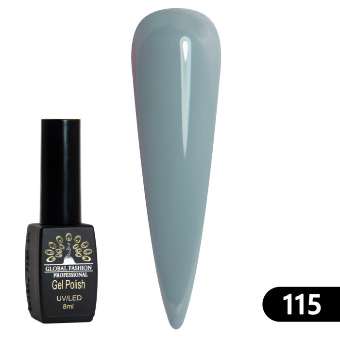 Oja semipermanenta BLACK ELITE, Global Fashion 8 ml, 115