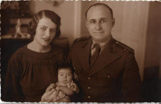 B350 Ofiter superior roman familie copil 1936 foto