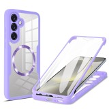 Husa pentru samsung galaxy s24 plus cu folie, colorverse 360 magsafe, purple