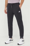 Adidas pantaloni de trening culoarea negru, cu imprimeu IN7129