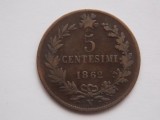 5 CENTESIMI 1862 -N ITALIA, Europa