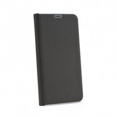 Husa Flip Carte Luna Carbon Apple iPhone XR (6,1&amp;quot;) Negru foto