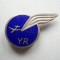 INSIGNA AVIATIE - AVIATIE CIVILA / FAR PLANORISM YR ,1957, RPR, RARA, IM 1.111