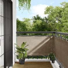 Paravan de balcon, gri taupe, 75x800 cm, 100% poliester oxford GartenMobel Dekor foto