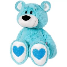 Jucarie de plus Ursuletul Andry - 45 cm, Turcoaz Turcoaz, Verde, 0 luni +, Unisex