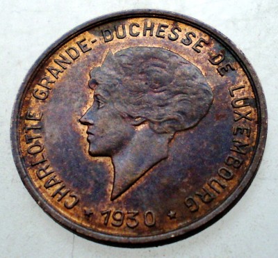 7.660 LUXEMBURG LUXEMBOURG CHARLOTTE 5 CENTIMES 1930 foto