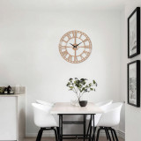 Ceas de perete, Metal Wall Clock 2, Metal, Dimensiune: 48 x 48 cm, Cupru, Tanelorn