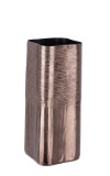 Vaza decorativa aluminiu bronz Reel 13,5x13,5x31,5h