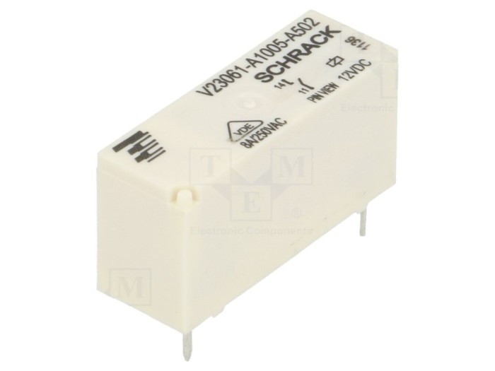 Releu electromagnetic SPST-NO 12VDC 8A