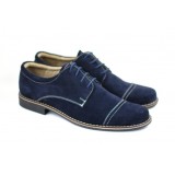 Cumpara ieftin Marimea 39, Pantofi barbati eleganti din piele naturala bleumarin - LP34BL