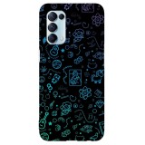 Husa compatibila cu Oppo Find X3 Lite model Neon Art, Silicon, TPU, Viceversa, Transparent, Carcasa