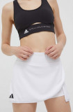 Adidas Performance fustă sport Club culoarea alb, mini, drept HS1455
