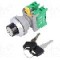Intrerupator rotativ, 3 pozitii, 30mm, seria KS30, AUSPICIOUS - KS30-2/O, 1-0-2 3 POSITION