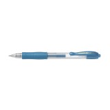 Pachet 12 buc Roller cu Gel G-2 Metalic Pilot 0.7 mm varf mediu albastru