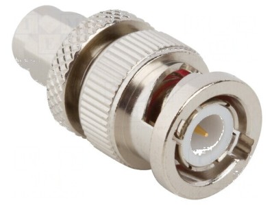 Adaptor BNC tată, SMA tată - Izolație PTFE - 50&amp;Omega; - alamă - 4GHz foto