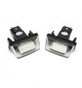 Set 2 bucati Lampi numar LED, fara eroare de bec ars pentru Peugeot 206, 207, 307, 308, 406, 407, 5008 Esteate, Partner si Citroen C3, C4, C5, BERLING