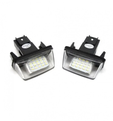 Set 2 bucati Lampi numar LED, fara eroare de bec ars pentru Peugeot 206, 207, 307, 308, 406, 407, 5008 Esteate, Partner si Citroen C3, C4, C5, BERLING foto