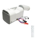 Aparat de aer conditionat portabil 4777 BTU, 600W, 12V-24V-220V cu functie dezumidificare, ventilatie, telecomanda, mod somn, kit instalare inclus Br