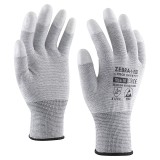 Manusi ESD antistatice fibra carbon degete imersate poliuretan Rock Safety Marime 7