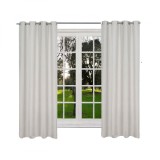 Cumpara ieftin Draperie opaca cu inele Jemidi, 140 x 175 cm, Gri, Poliester, 55282.25.01