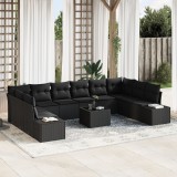 Gossi set canapea gradina 11 piese cu perne bej din poliratan