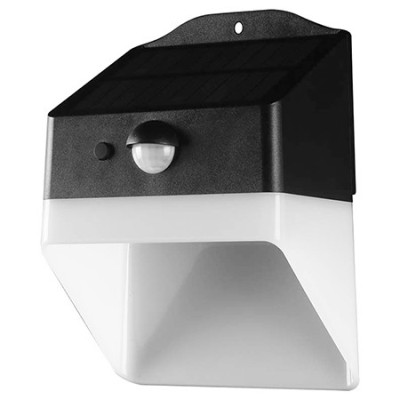Lampa exterioara 2w 4000k incarcare solara - alb/negru foto