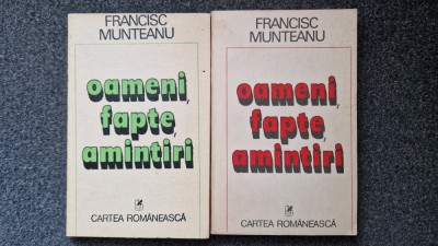 OAMENI, FAPTE, AMINTIRI - Francisc Munteanu (2 volume) foto