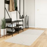 Covor Pufos Crem vidaXL PAMPLONA, 80x200 cm, Fire Inalte 30mm, Polipropilena, Moale si Calduros, Ideal Dormitor/Living, Testat Oeko-Tex