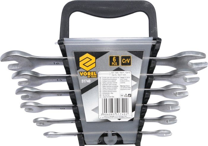 Set 6 chei fixe satinate 6-17 mm VOREL