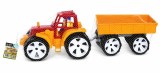 TRACTOR BAMS 3 CU REMORCA ROSU PORTOCALIU
