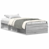 Cumpara ieftin Cadru pat, sonoma gri, 90x190 cm