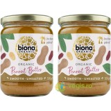Pachet Pasta de Arahide Cremoasa fara Sare Ecologica/Bio 500g+500g
