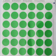 Etichete Autoadezive Color, D16 Mm, 240 Buc/set, Tanex - Verde