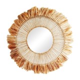 Cumpara ieftin Oglinda Namiere abaca culoare naturala 100x100x4 cm
