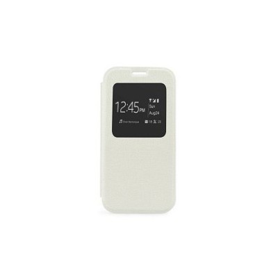 Husa Flip Carte S-View Etui Iphone 4/4S Alb foto