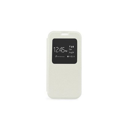 Husa Flip Carte S-View Etui Iphone 4/4S Alb