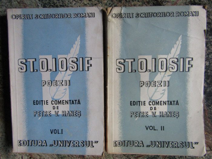 St.O.Iosif - POEZII - ed. 1943-1944 ,vol.1 si 2