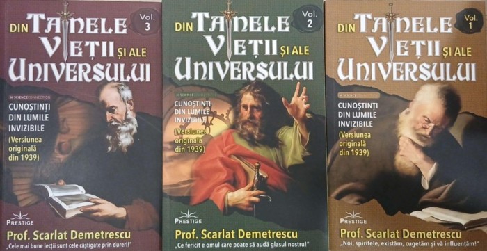 Din tainele vietii si ale universului (3 volume) - Prof. Scarlet Demetrescu