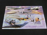 Bloc Filatelic Guineea-Bissau 2006 &ndash; Istoria Aviației, Concorde, F-117A, F-35, Sikorsky